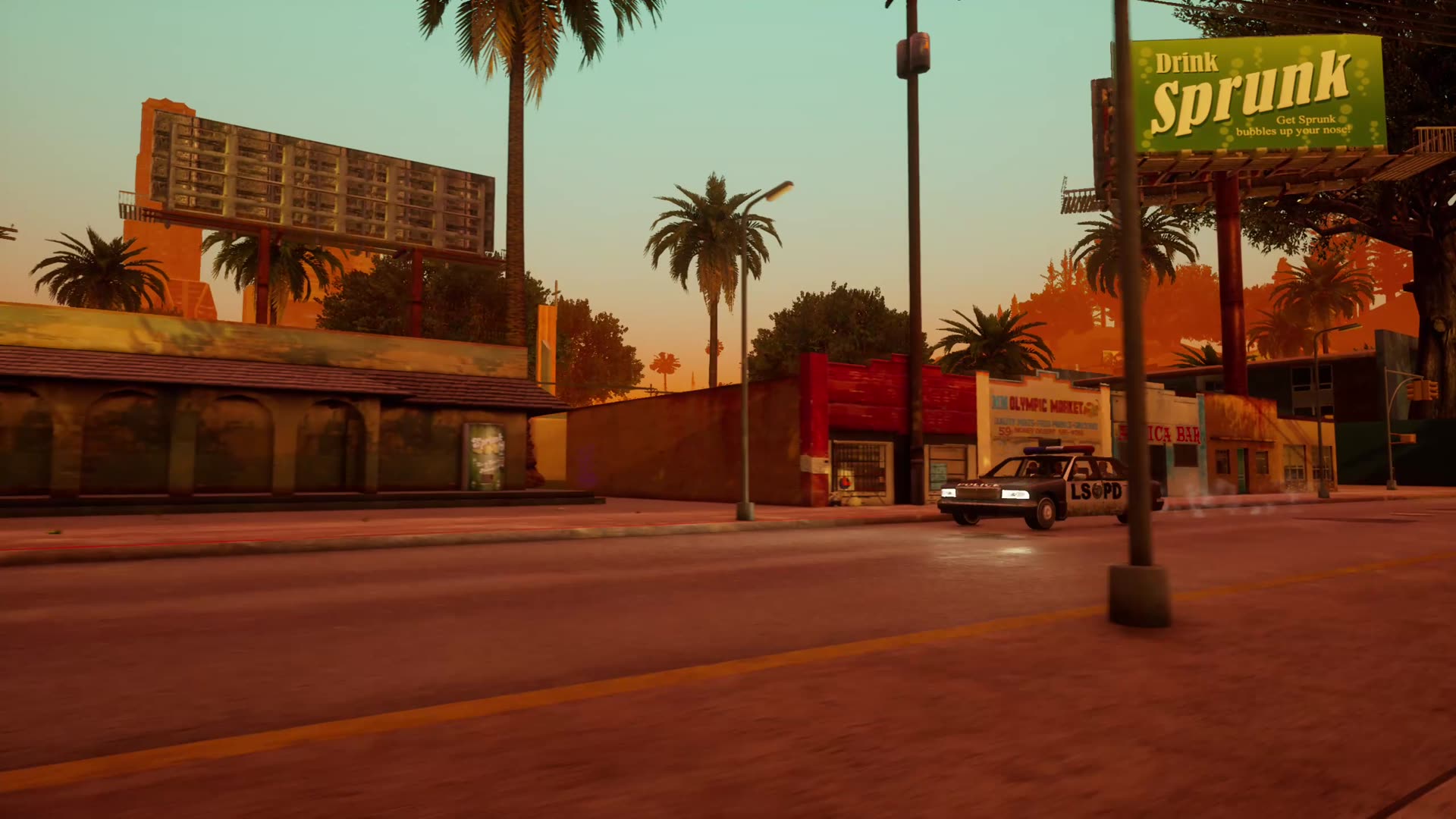 Radiowóz LSPD na ulicach Los Santos